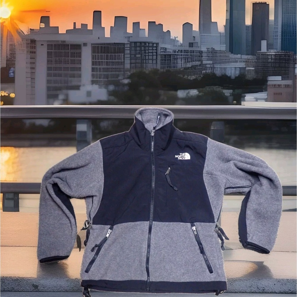 The North Face Denali Fleece Jacket Womens XS Grey Excellent Polartec Full Zip